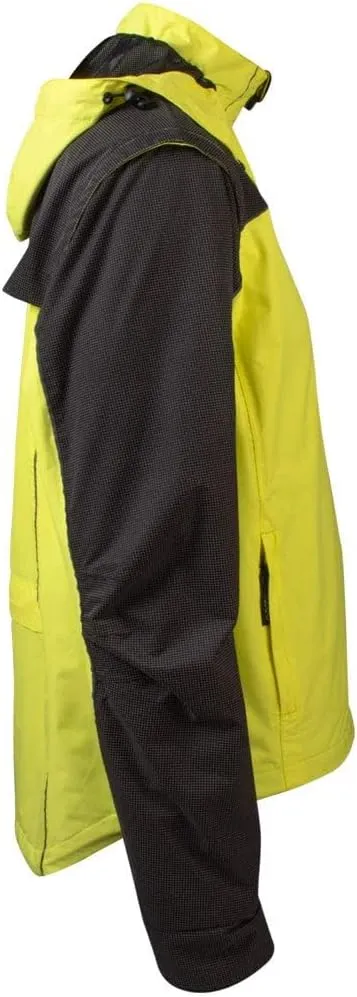 | Men's AeroReflective Cycling Rain Coat | Convertable Waterproof Jacket | High Visibility Reflective
