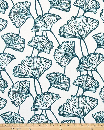 1 yard cut Doris Springs Blue Slub Canvas