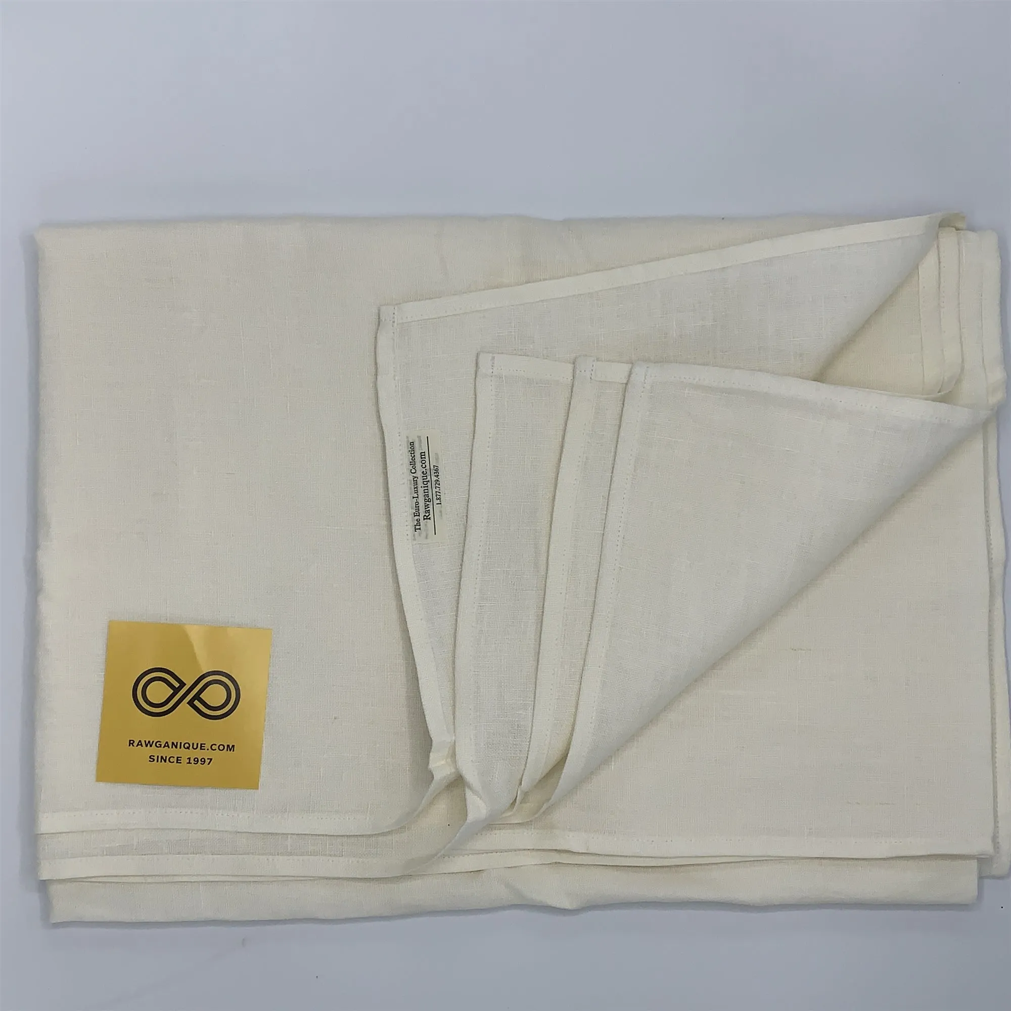 100% Organic French Linen Heritage Table Cloths (Chemical-free)