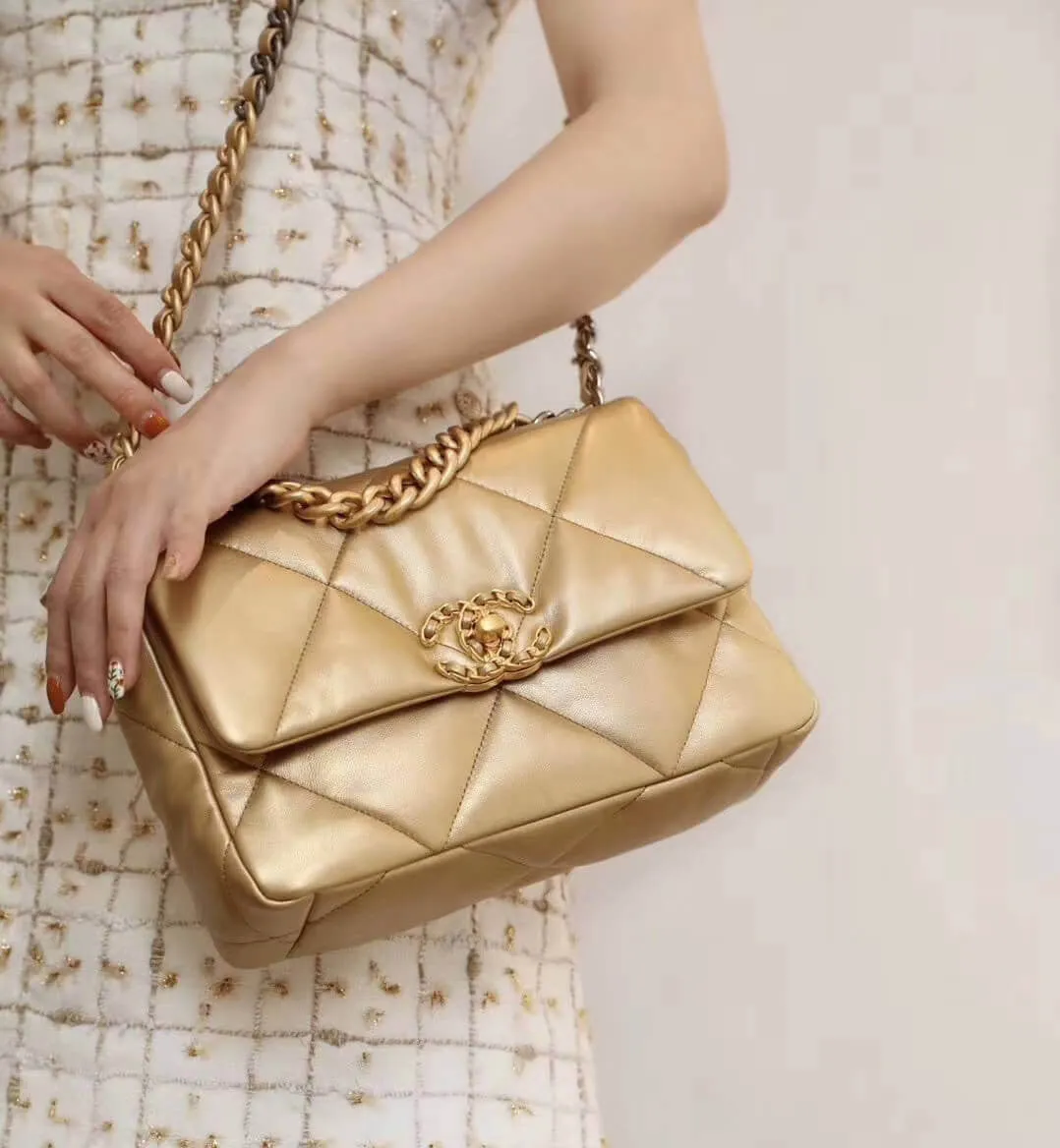 19 Gold Bag CHL - Economical shipping ESMEE Large variety Flap 741