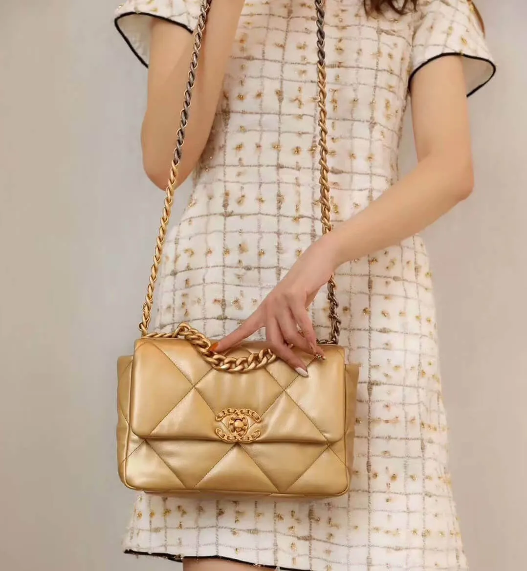 19 Gold Bag CHL - Economical shipping ESMEE Large variety Flap 741