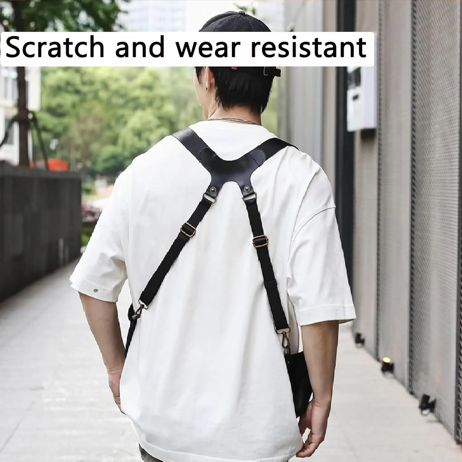 2025 New Double Shoulder Armpit Bag for Men, Double Shoulder Strap Multi-Pocket Outdoor Anti-Theft Tactical Bag (A)