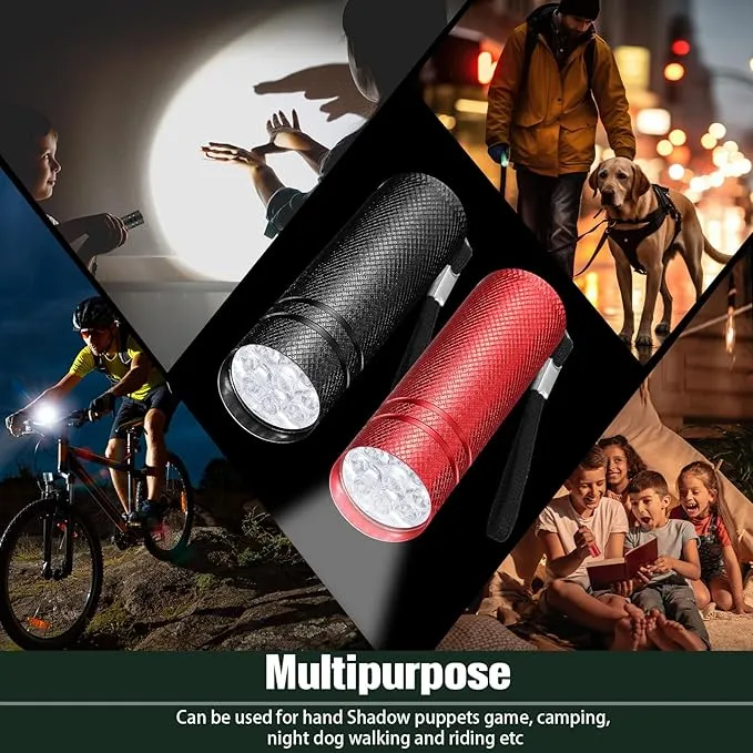 24 Pack Mini Flashlights Bulk, Bright Aluminum Handheld Flashlight with Lanyard, Small LED Flashlights for Kids Night Reading Emergency Hurricane Camping Cycling Party Favors(Bright Color)