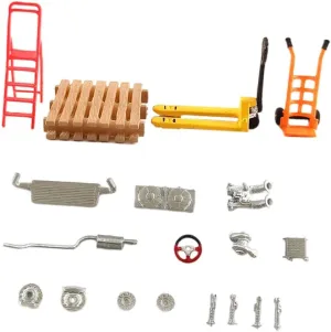 2X 1/64 Scale Car Repair Workshop Layout Diorama Model