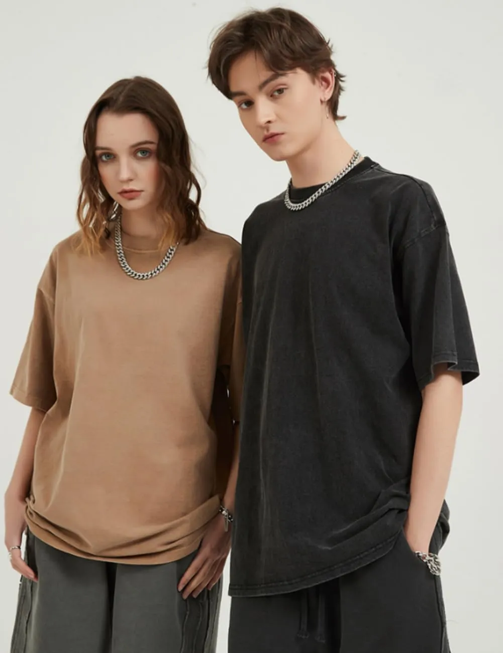 3 Pcs Workout Mens T Shirts Oversized T Shirts for Men Unisex Heavyweight Acid Wash Pump Gym T Shirts