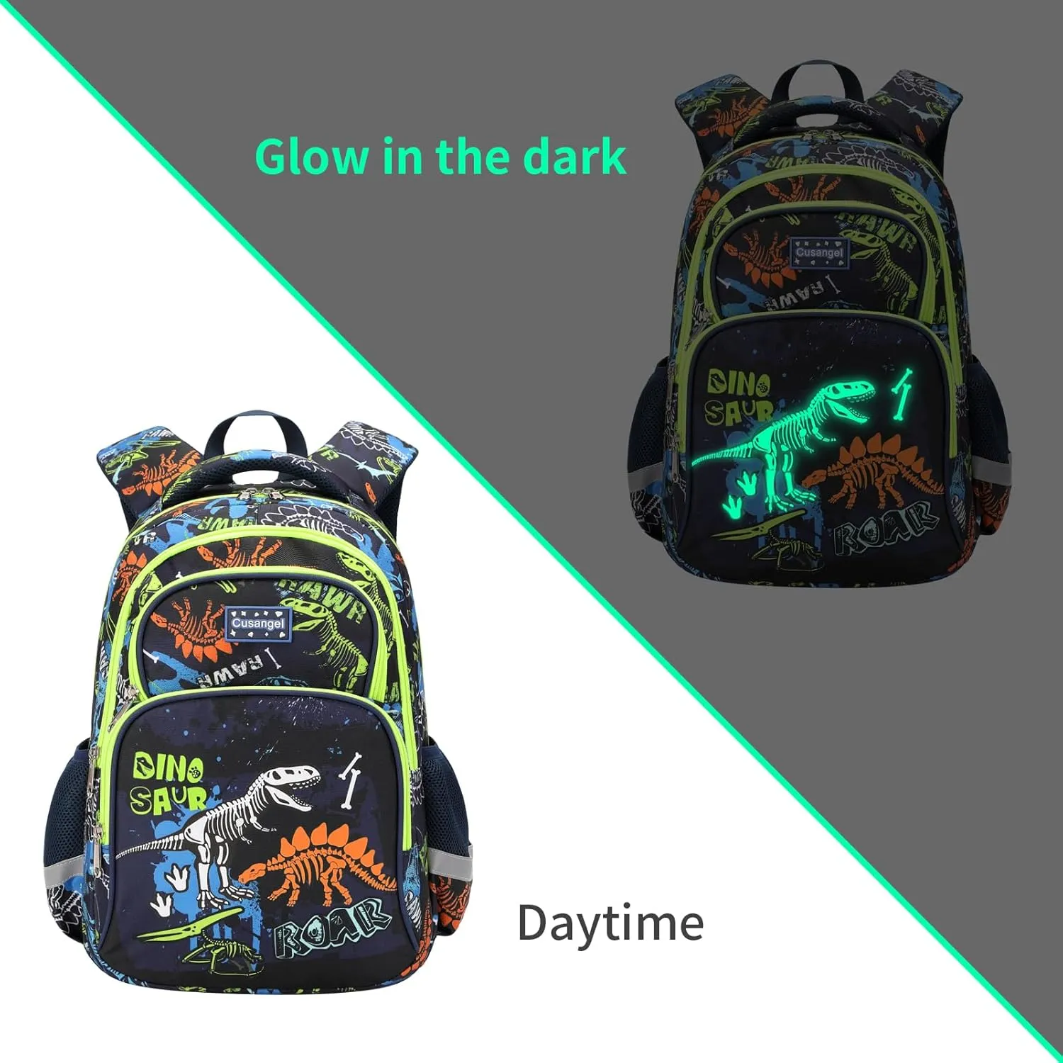 3Pcs Boys Dinosaur Backpack Set with Lunch Box Pencil Case, School Book Bag for Kids Elementary Preschool…