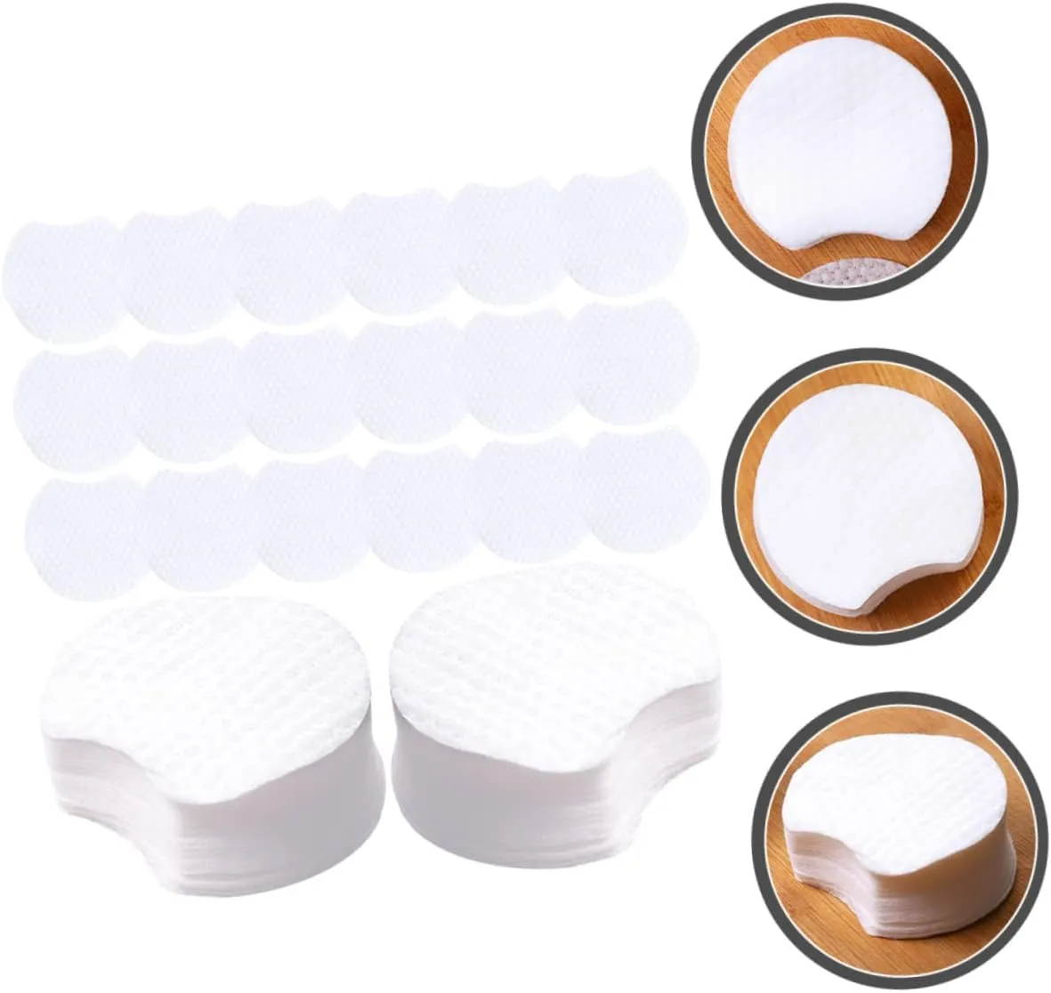 900pcs Pearl Pattern Makeup Cotton Exfoliating Cotton Rounds Cotton Pad Face Cleaning Pads Non-Woven Cloth Makeup Pads Non-Woven Fabric Travel Salicylic Acid Cotton Sheet