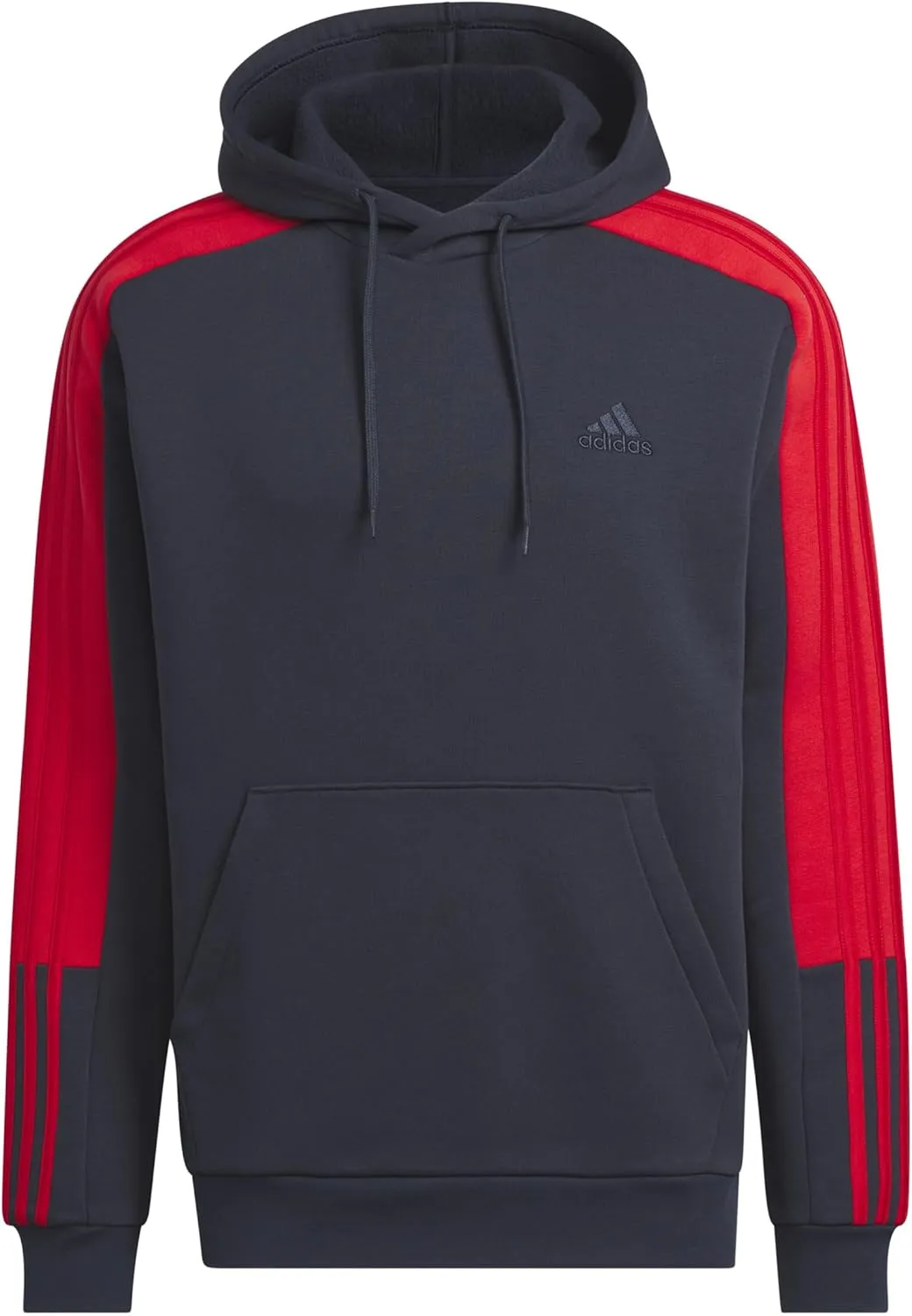 adidas Men's Essentials Fleece 3-Stripes Color Blocked Hoodie