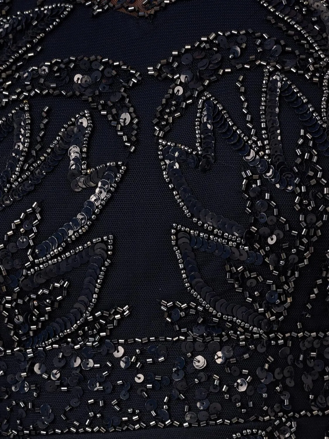 Adrianna Papell Women's Beaded Column Long Dress