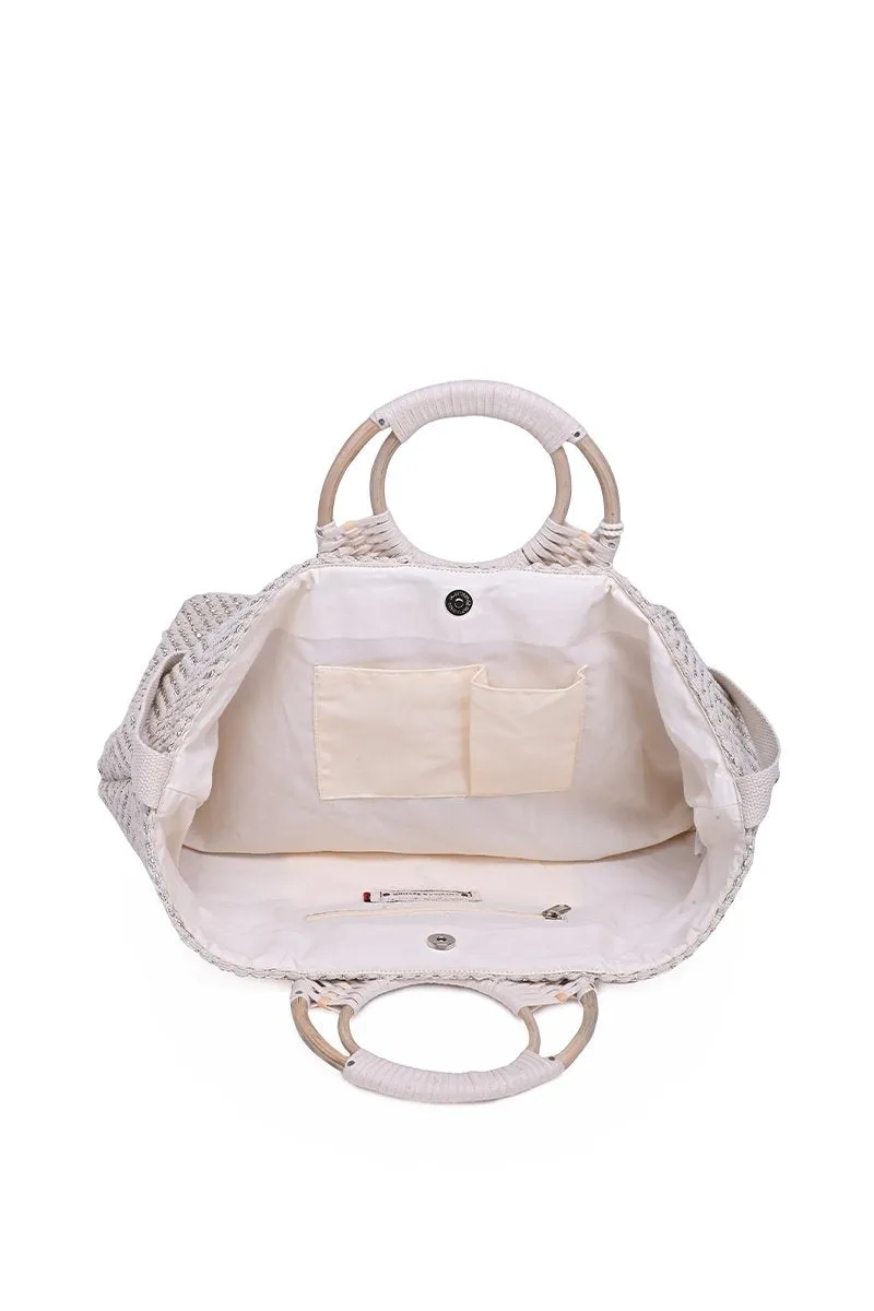 America & Beyond Birch Lurex Durrie Tote