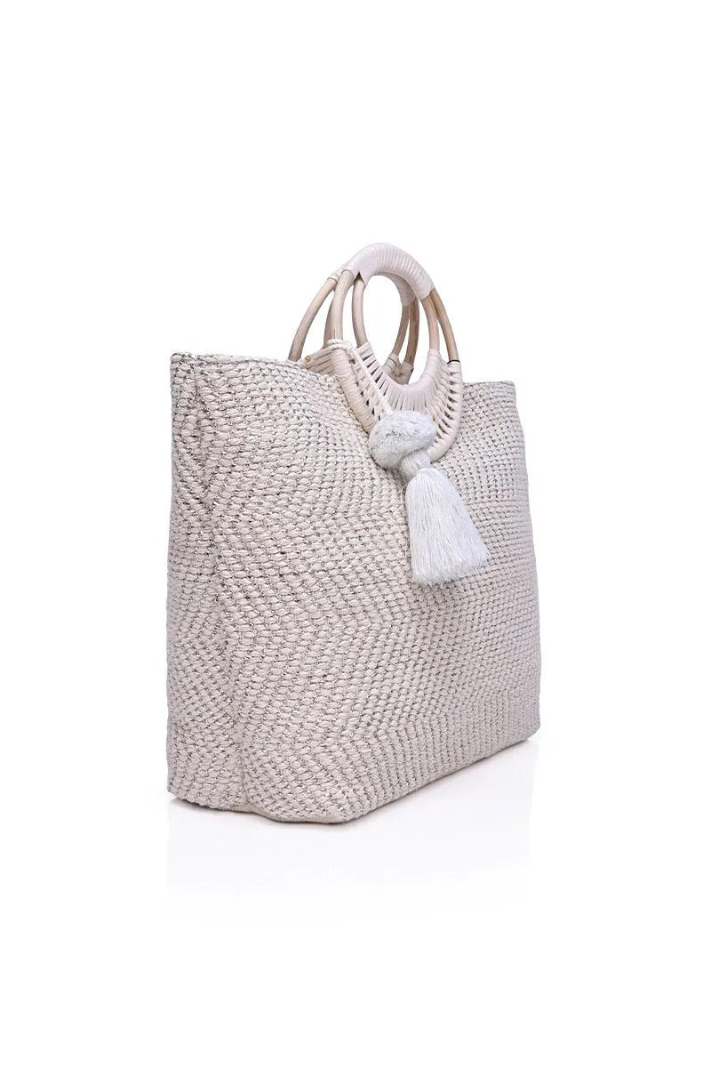 America & Beyond Birch Lurex Durrie Tote