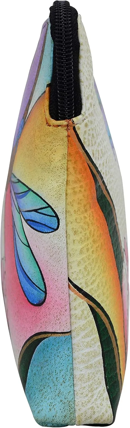 Anna by Anuschka Women's Hand Painted Genuine Leather Wristlet Clutch