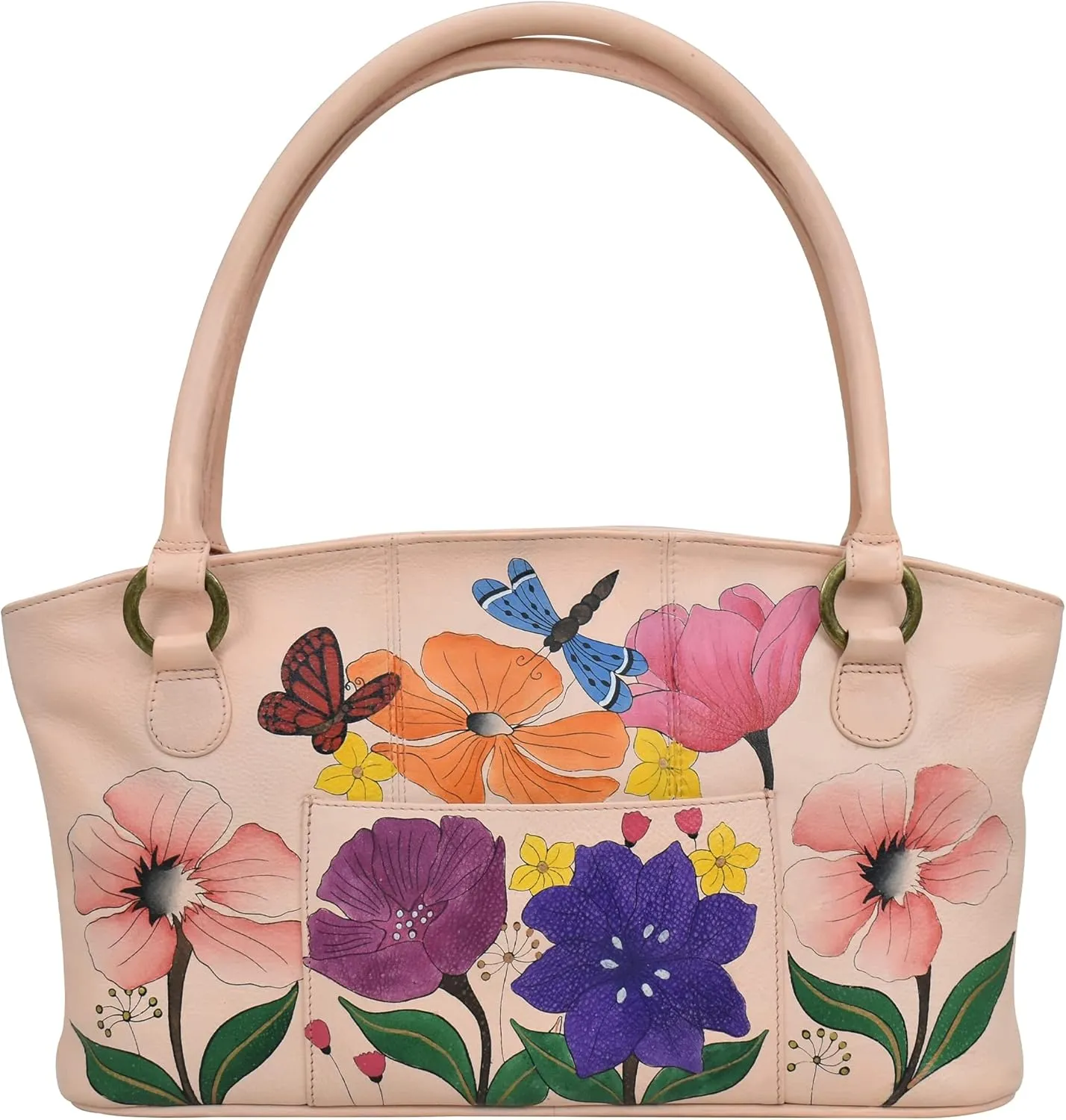 Anna by Anuschka Women's Hand-Painted Leather Wide Tote