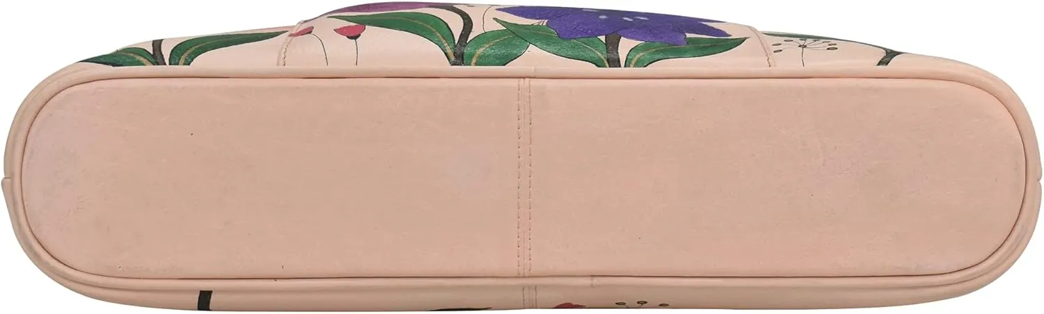 Anna by Anuschka Women's Hand-Painted Leather Wide Tote