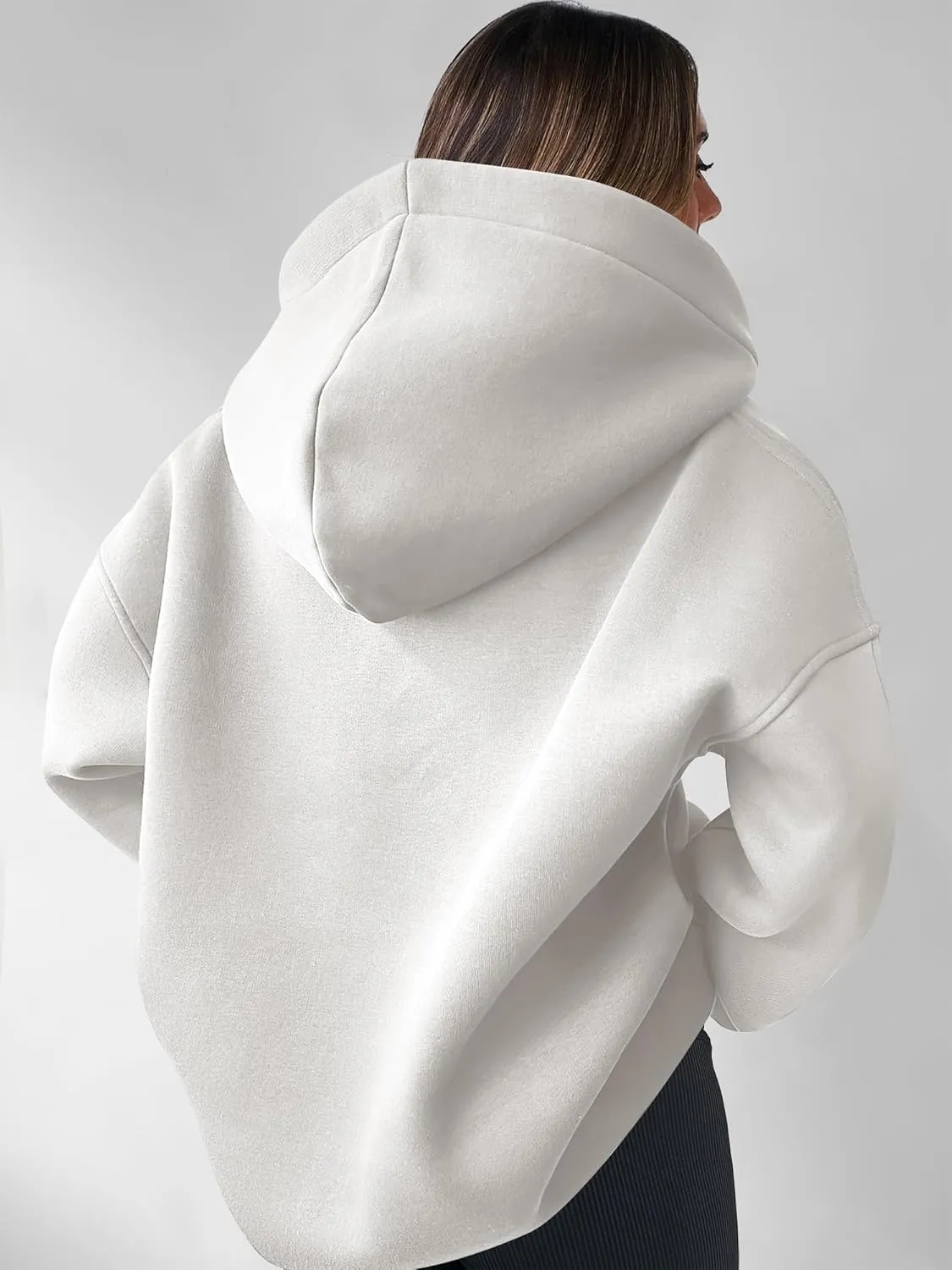 ANRABESS Womens Oversized Hoodies V Neck Sweatshirts Long Sleeve Pullover Casual Fall Teen Girls Preppy Clothes 2025 Trendy