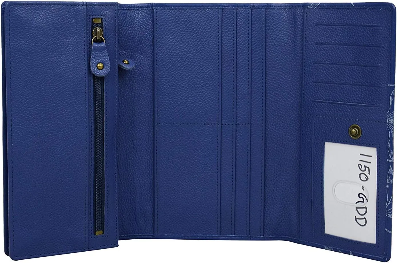 Anuschka Women’s Original Hand-Painted Genuine Leather RFID Blocking Three Fold Wallet