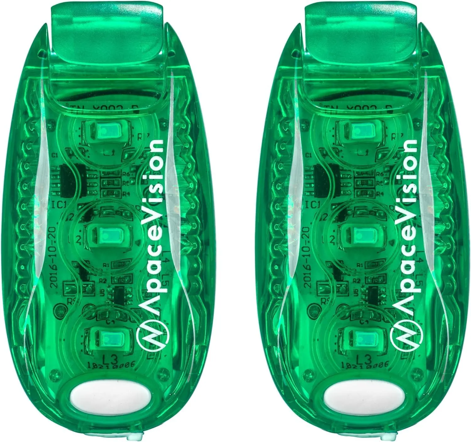 Apace Vision (2 Pack) - LED Safety Lights   Reflective Vests   Bands