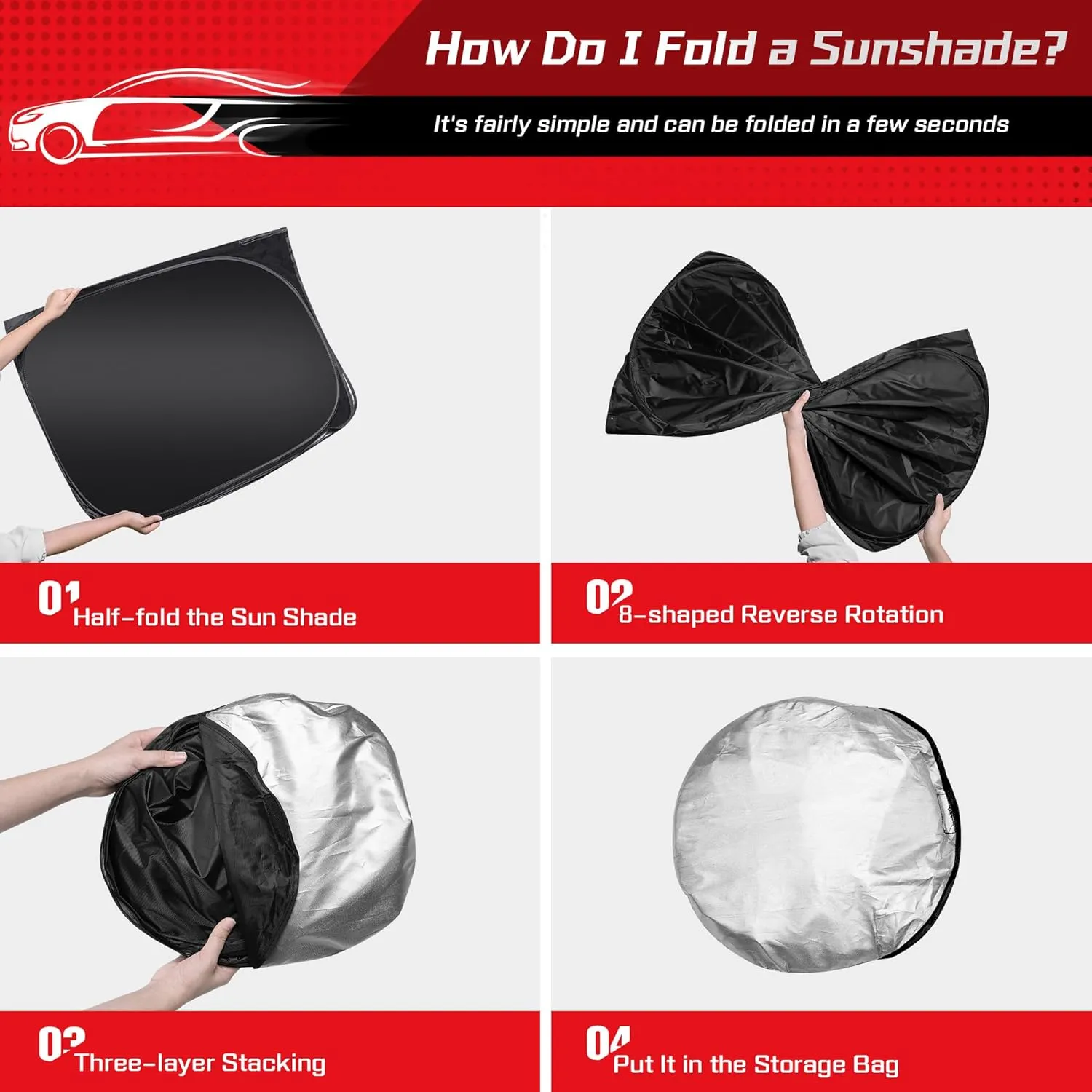 ARISMOTOR Windshield Sun Shade for Acura MDX 2021-2025, Custom Fit Foldable Front Window Sunshade Sun Visor Protector, Block UV Rays Keep Your Car Cooler