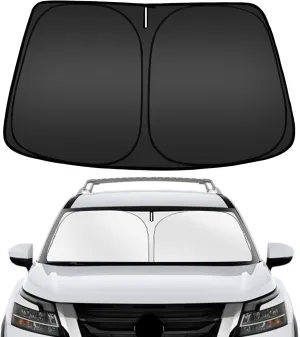 ARISMOTOR Windshield Sun Shade for N-issan Pathfinder 2022-2025, Custom Fit Foldable Front Window Sunshade Sun Visor Protector, Block UV Rays Keep Your Car Cooler