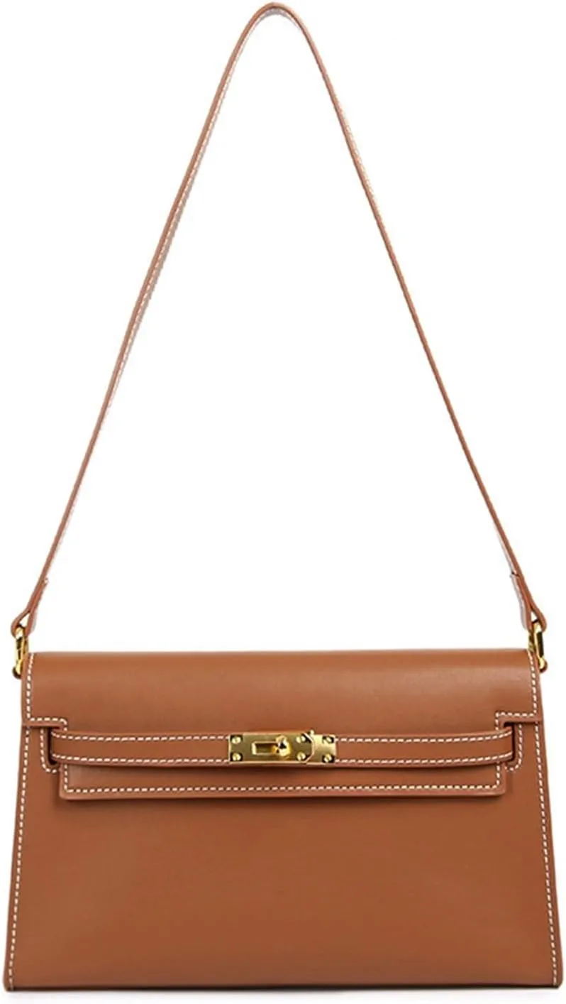 Armpit Sheepskin Print Leather Shoulder Crossbody Women's Bag