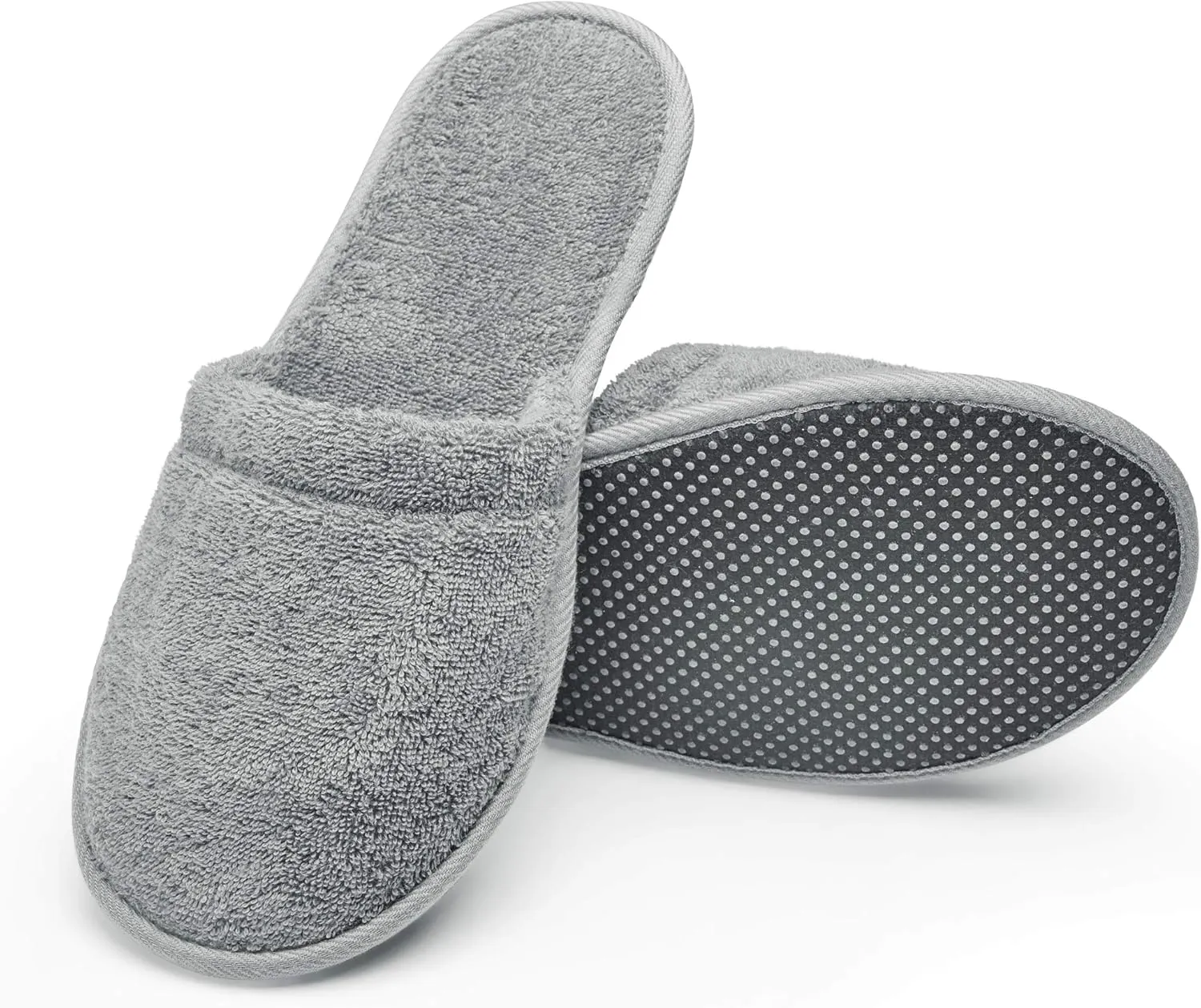 Arus Men's Cotton Slippers Turkish Terry Cloth for Spa and Bath