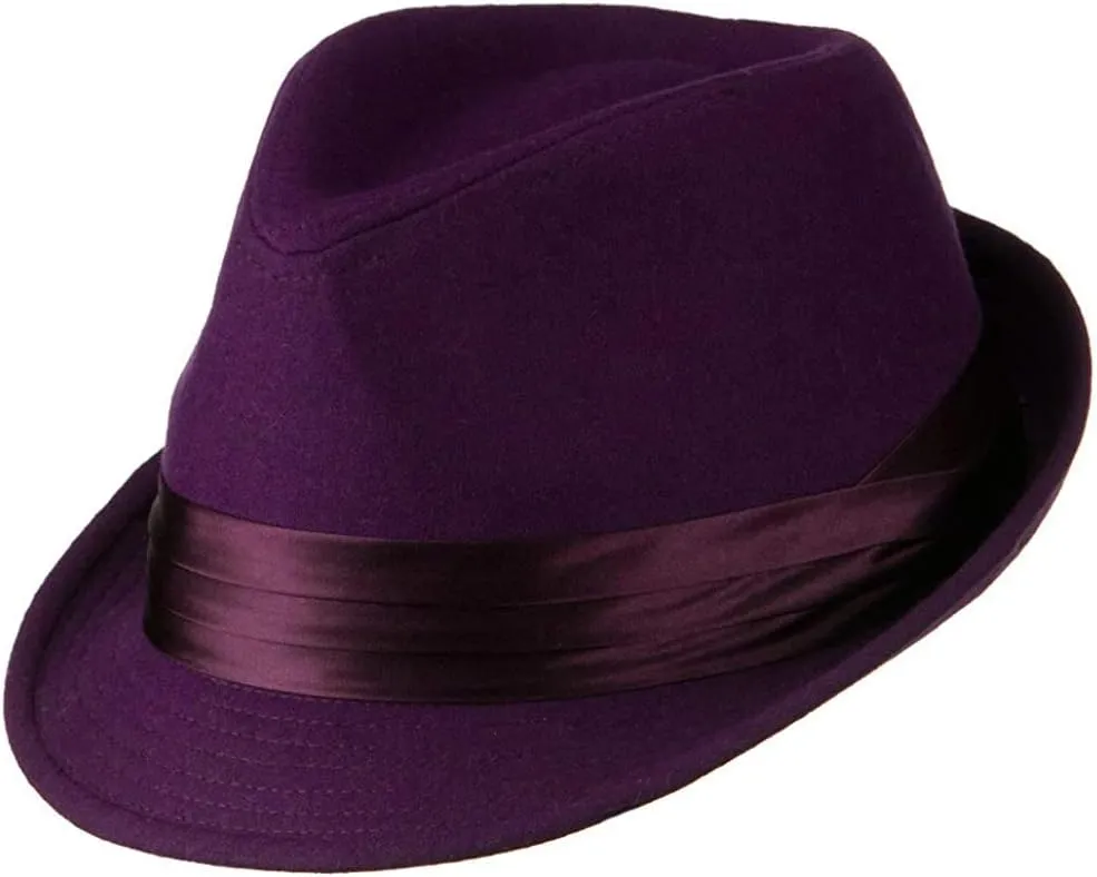 Ashen Fane Wool Fedora with Pleated Satin Band OSFM