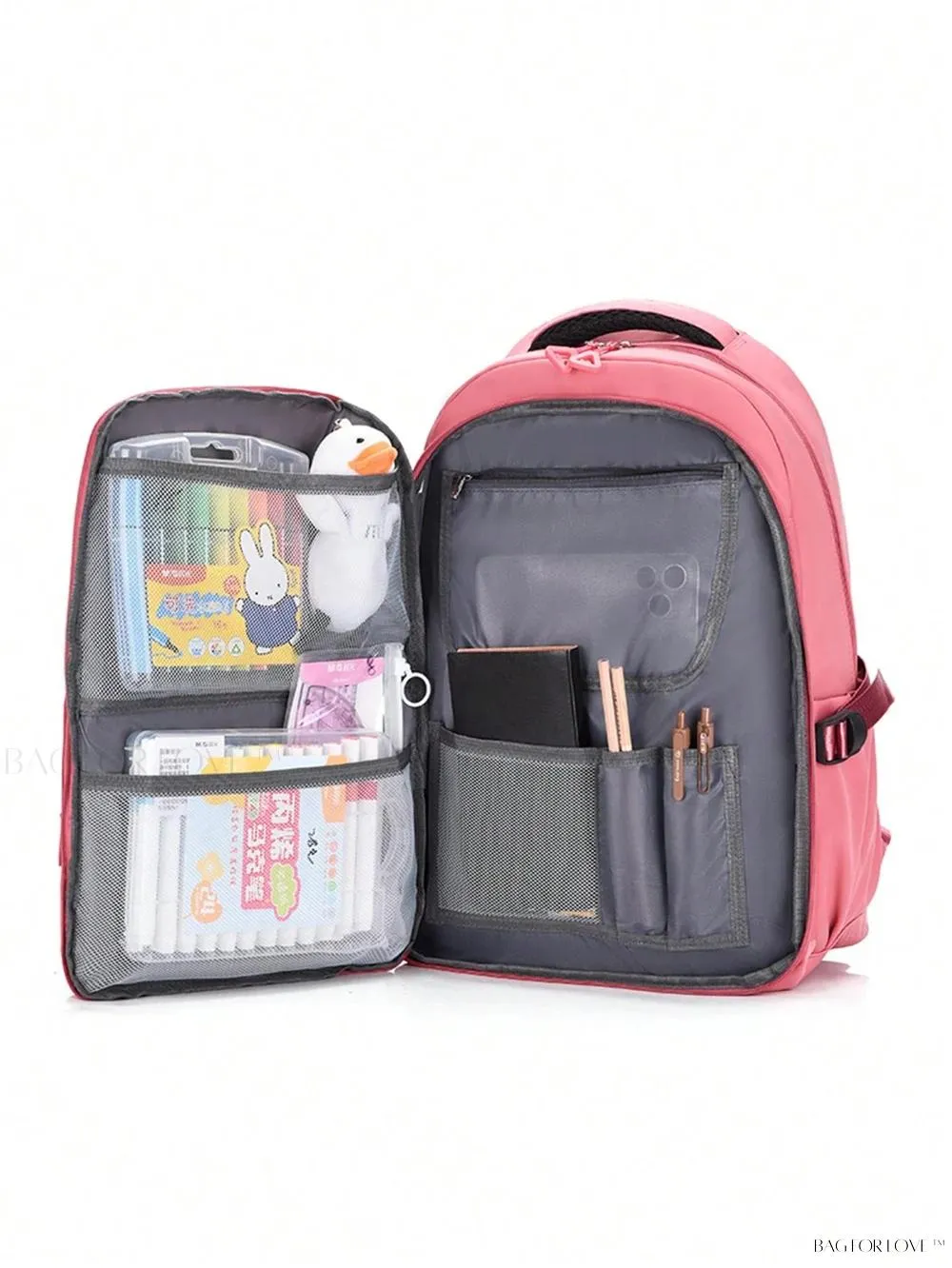 BagForLove - Large Capacity College Bag with Compartment for Efficient Packing
