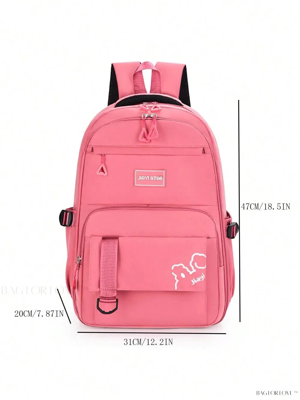 BagForLove - Large Capacity College Bag with Compartment for Efficient Packing