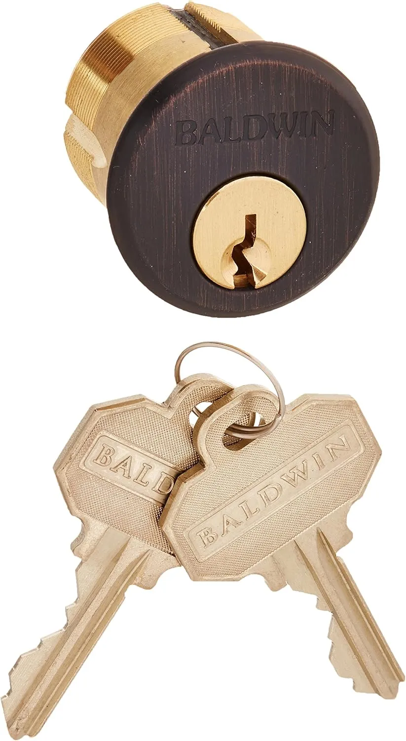 Baldwin 8323.112 1.25" Mortise Cylinder, Venetian Bronze