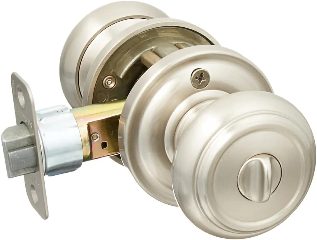 Baldwin ENTRATRR150 Reserve Entry Lockset x Traditional with Traditional Round Rose, Satin Nickel Finish