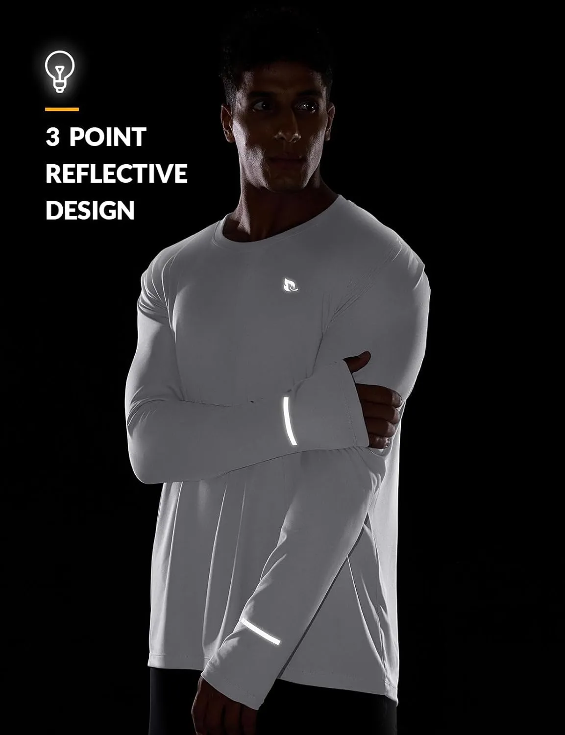 baleaf Men's Mountain Bike Shirts Long Sleeve Loose-fit Cycling Jersey Zipper Pocket UPF 50  Workout Hiking Athletic Running