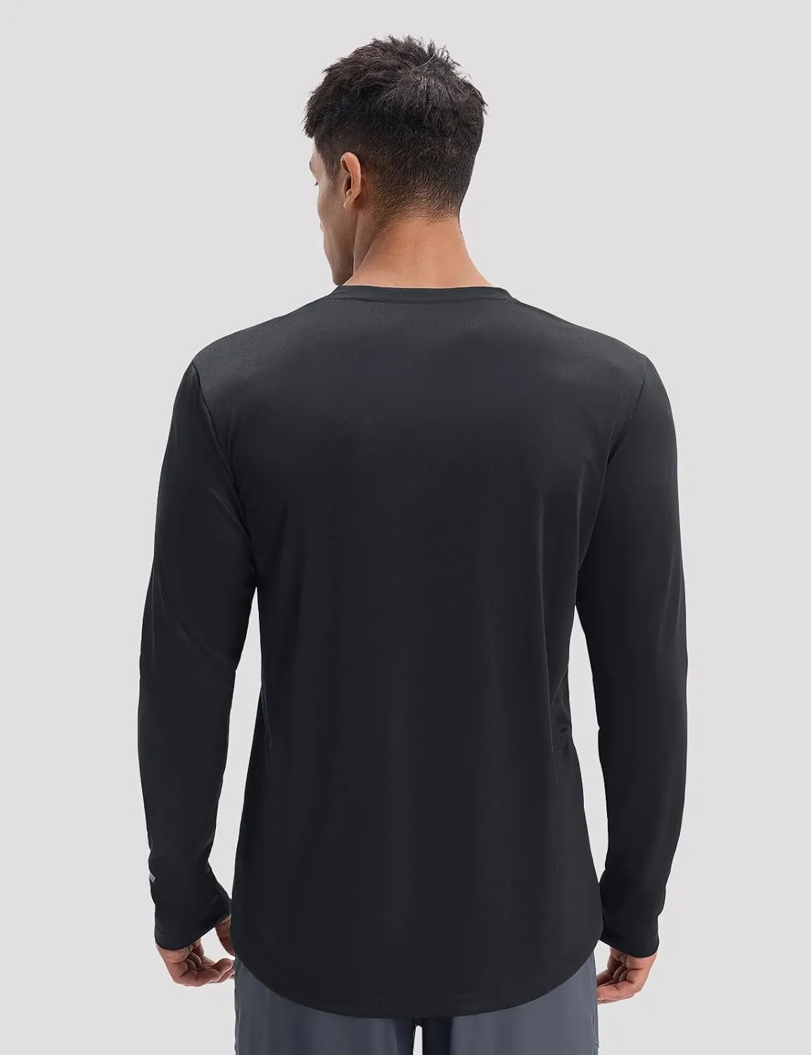baleaf Men's Mountain Bike Shirts Long Sleeve Loose-fit Cycling Jersey Zipper Pocket UPF 50  Workout Hiking Athletic Running