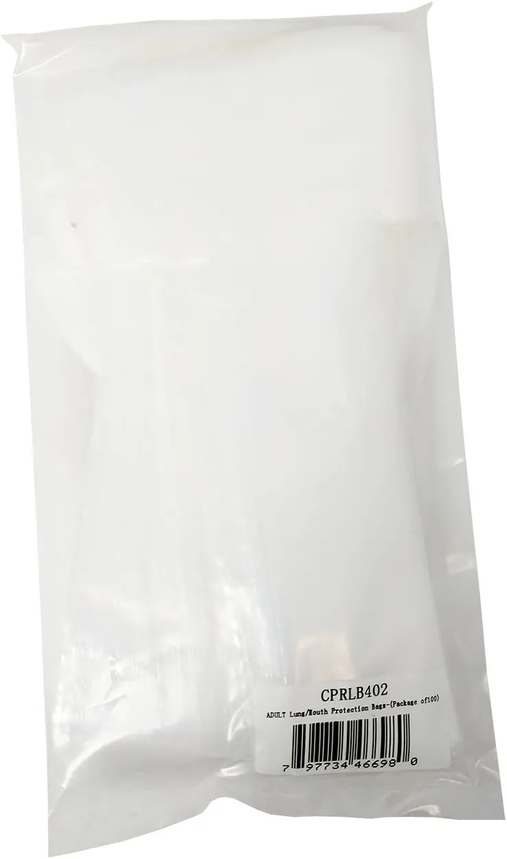 Basic Buddy Compatible Face Shield Lung Bags, 100 Pack