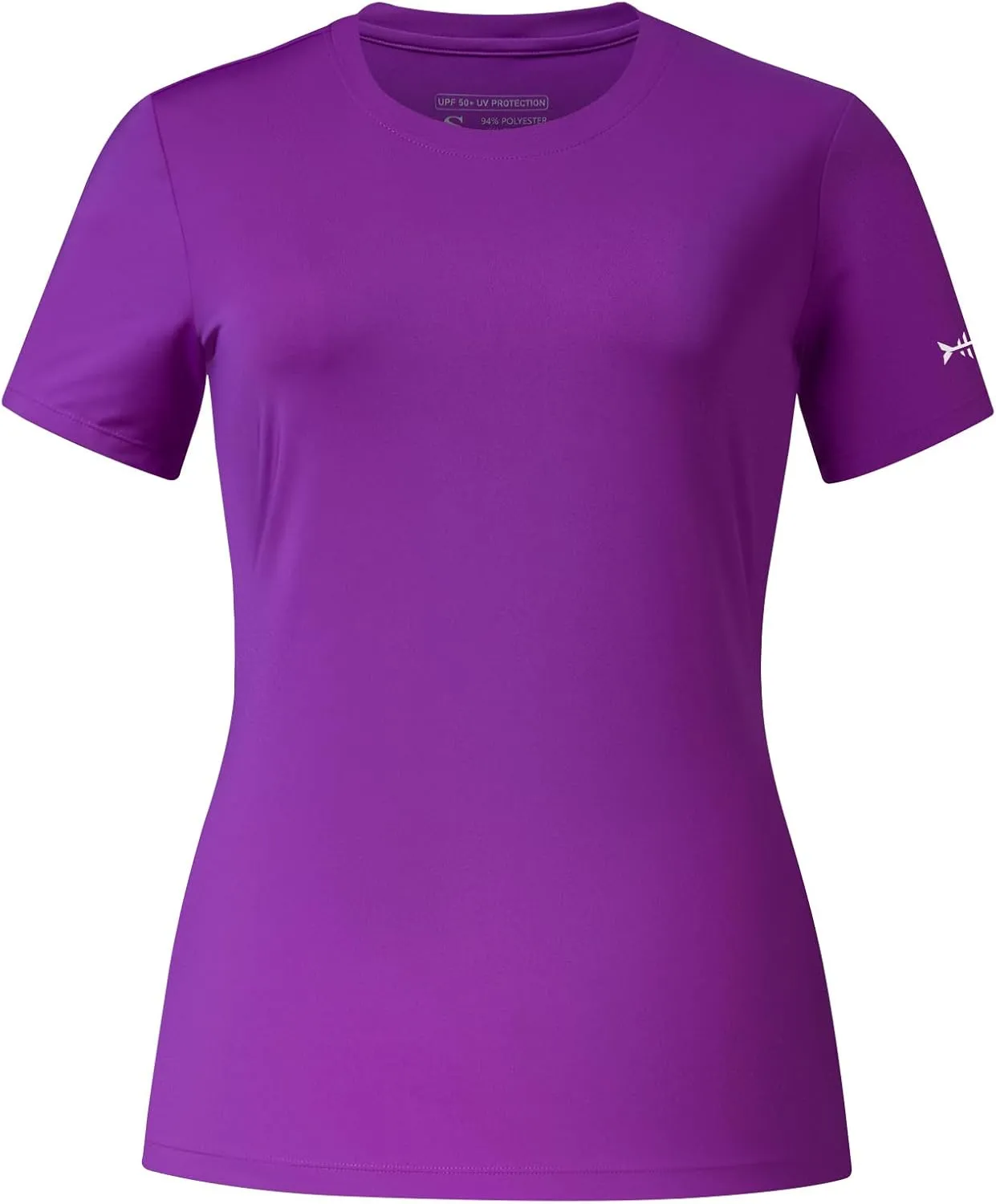 BASSDASH Women’s UPF 50  Crew Neck Short Sleeve T-Shirt Cooling Performance Sun Protection Tee for Fishing Hiking Casual