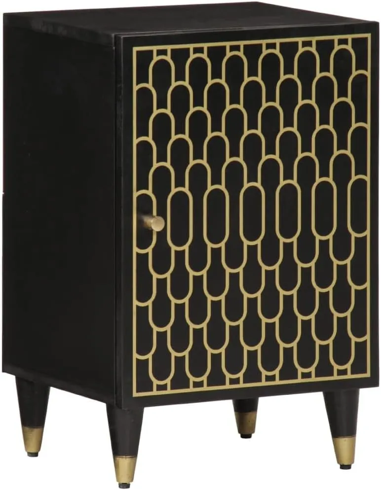 Bathroom Cabinet Black, Varying Wood tones11,32KG