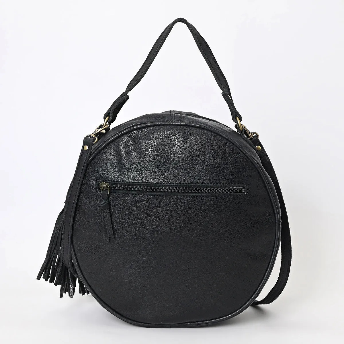 Betsie flow tooled round bag