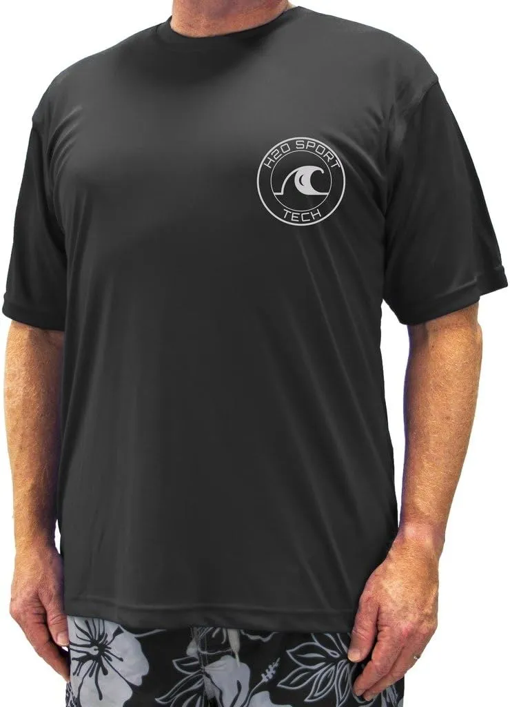 Big & Tall Men's Short Sleeve Swim Shirt - Loose Fit