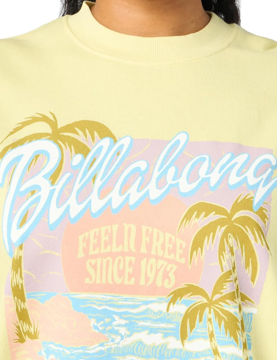 Billabong Women's Ride in Oversized Crewneck Sweatshirt