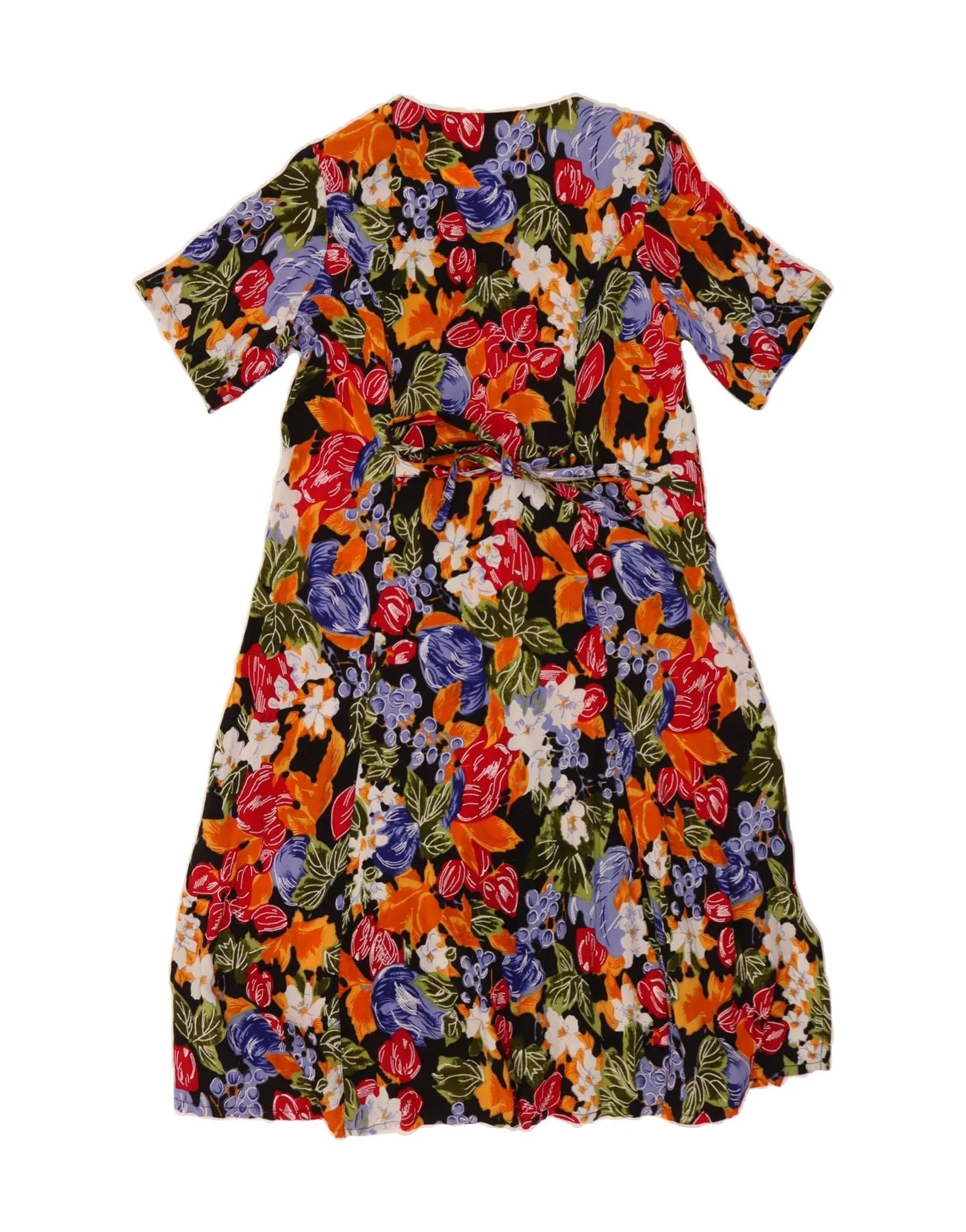 BLANCHEPORTE Womens Short Sleeve Shirt Dress IT 46 Large Multicoloured