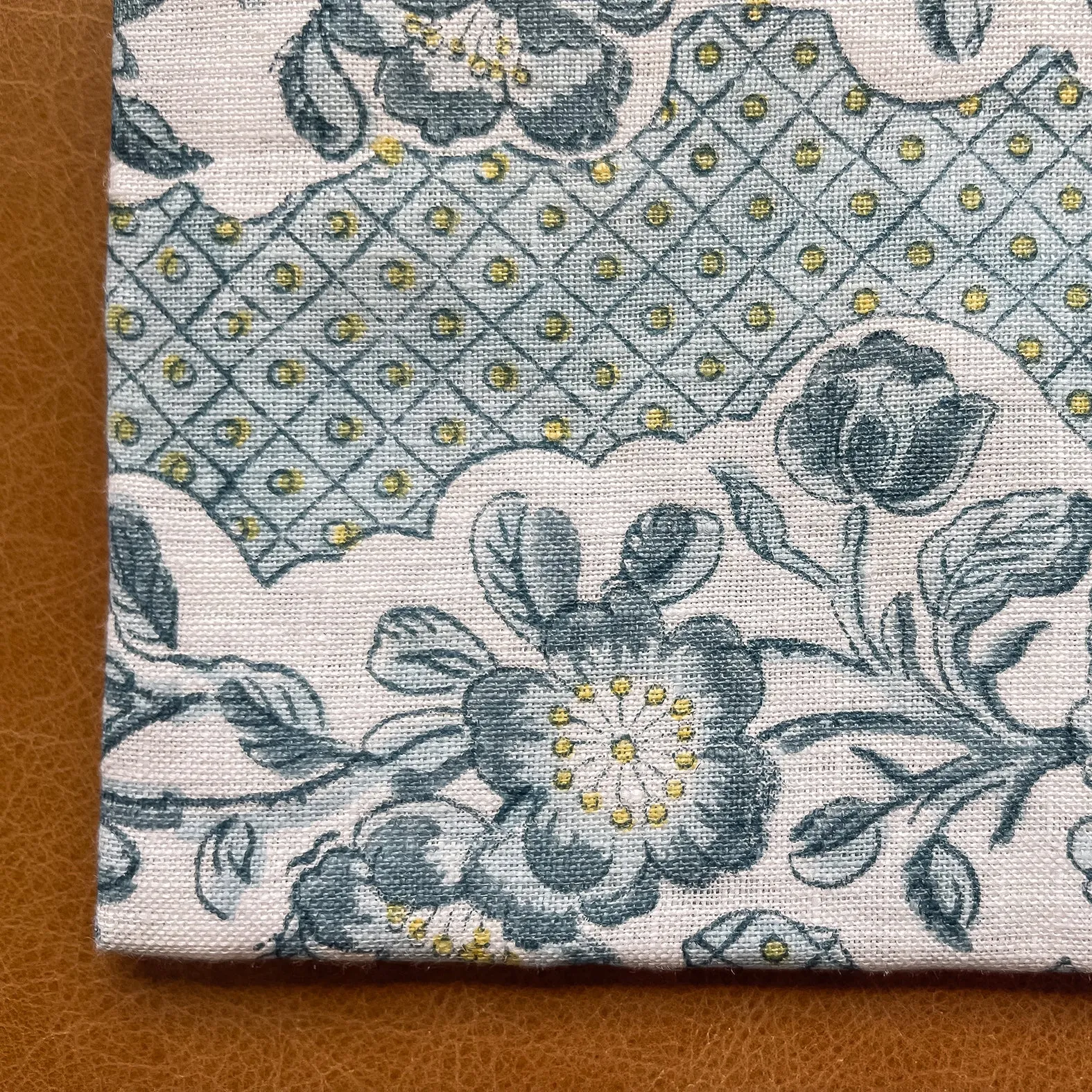 Blue Blooming Trellis Napkins