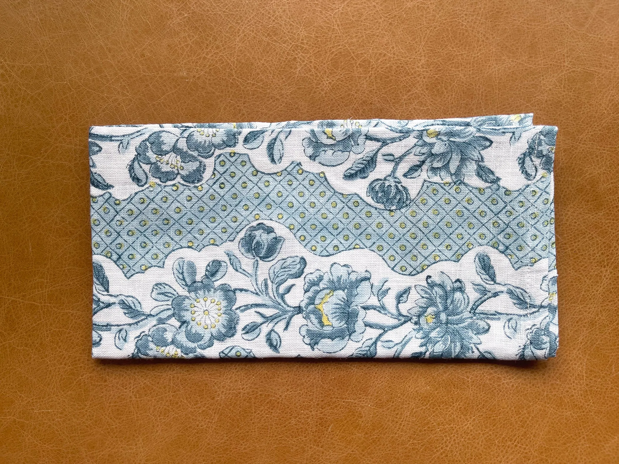 Blue Blooming Trellis Napkins