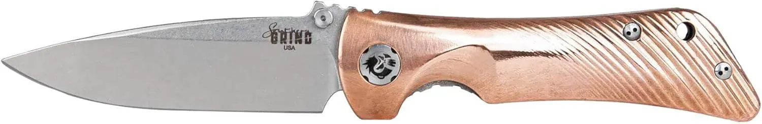 Blue Ridge SG Spider Monkey Drop Point Satin w/Copper Handle