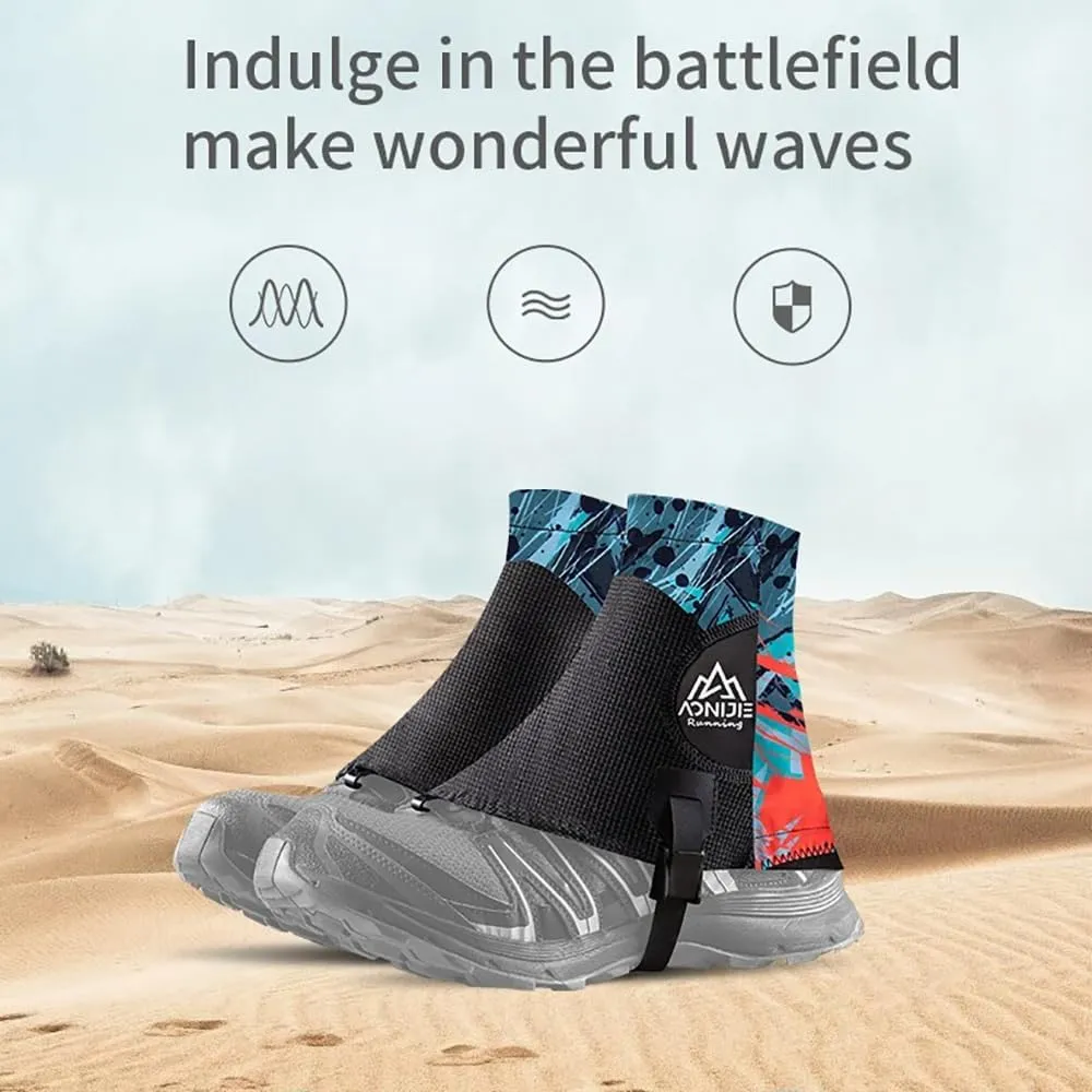 BlueField Low Trail Gaiters for Hiking, Running Shoe Gaiters, Trail Running Gaiters Sandproof for Women & Men & Youth Hiking Climbing