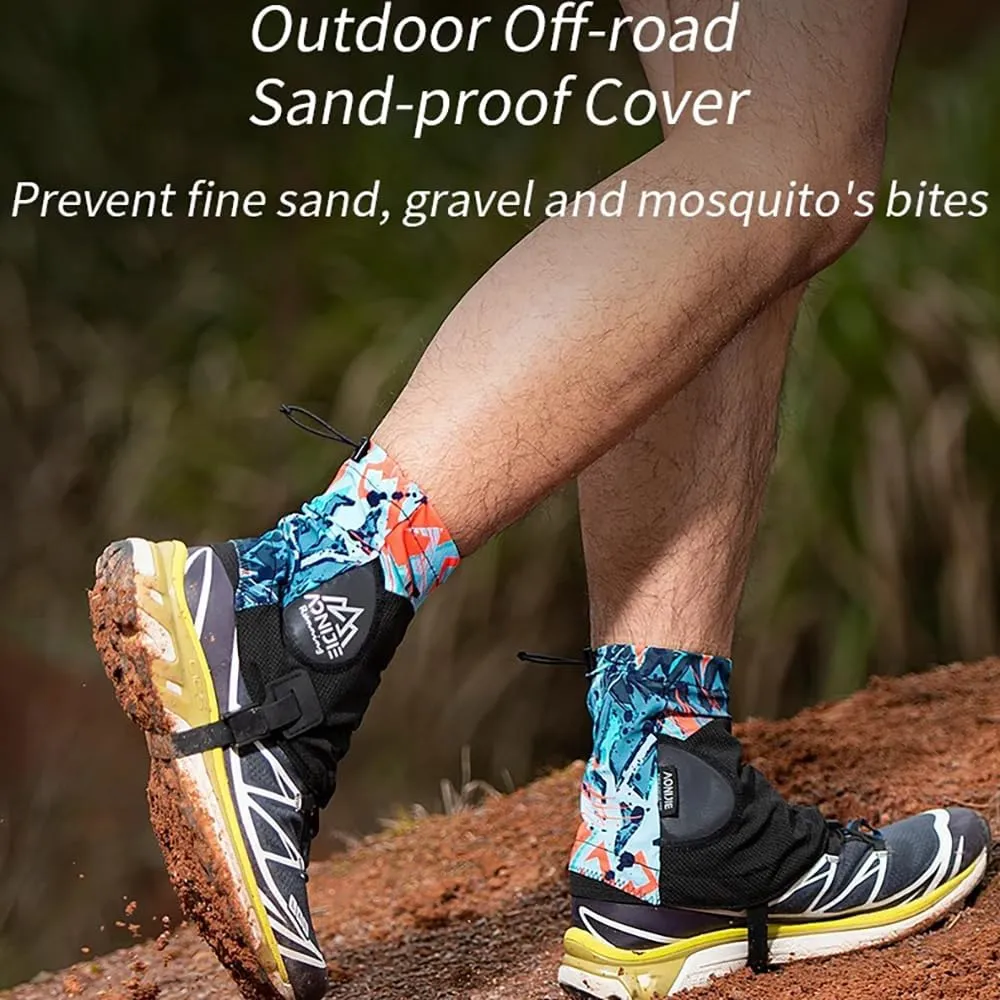 BlueField Low Trail Gaiters for Hiking, Running Shoe Gaiters, Trail Running Gaiters Sandproof for Women & Men & Youth Hiking Climbing