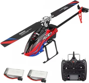 Brushless Remote Control Helicopters, 2.4G Flying Toys with 6 Channel for Boys, Toy Helicopter with Altitude Hold, 2 Batteries, Indoor/Outdoor Toys for Kids and Beginners