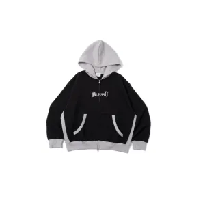 BU  color blocked zip up hoodie