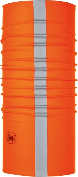 BUFF Multifunctional Neckwear CoolNet UV Reflective Safety Worn 12  Ways, R-Orange Fluor