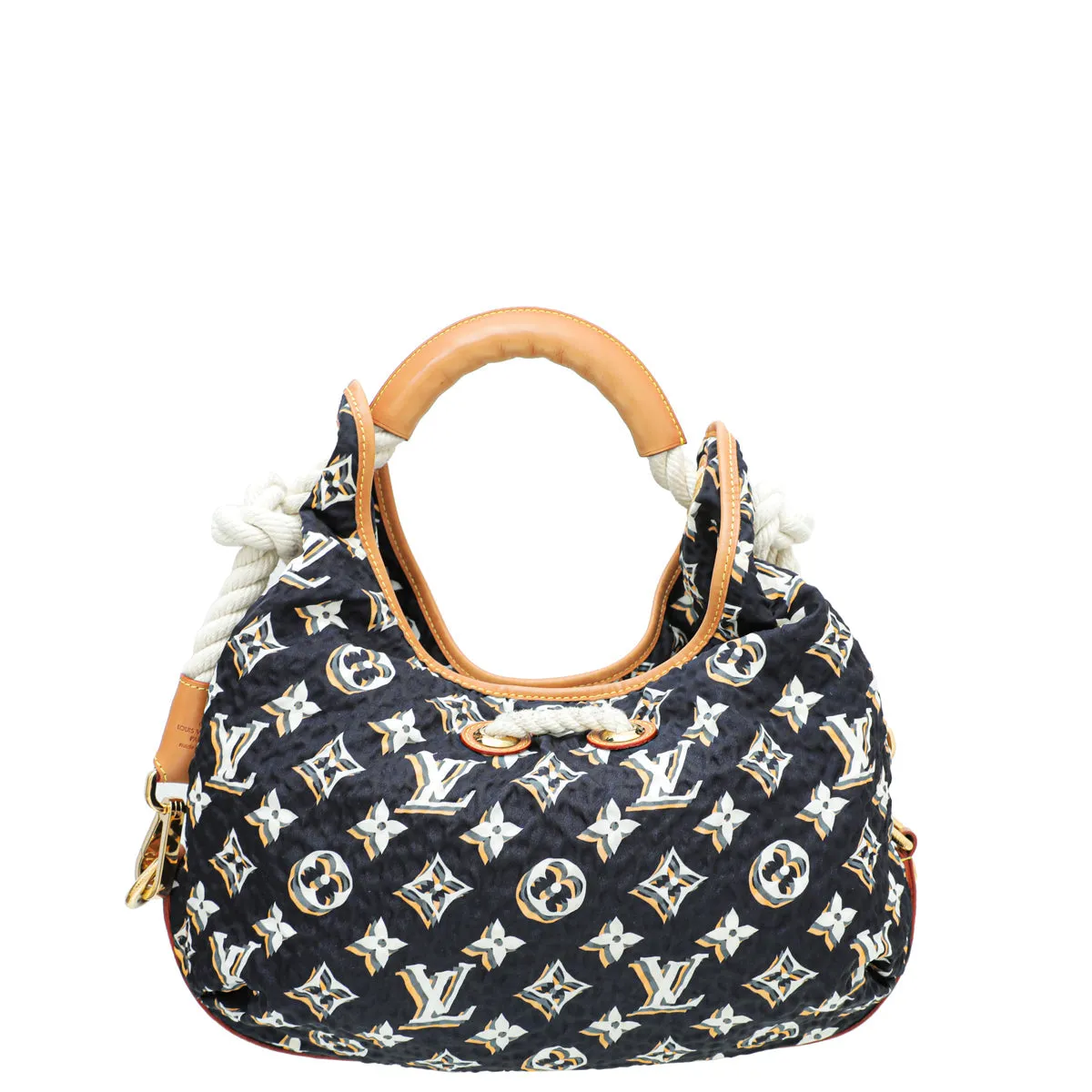 Bulles Louis Blue Navy Vuitton MM Monogram Premium customer care Bag Handcrafted