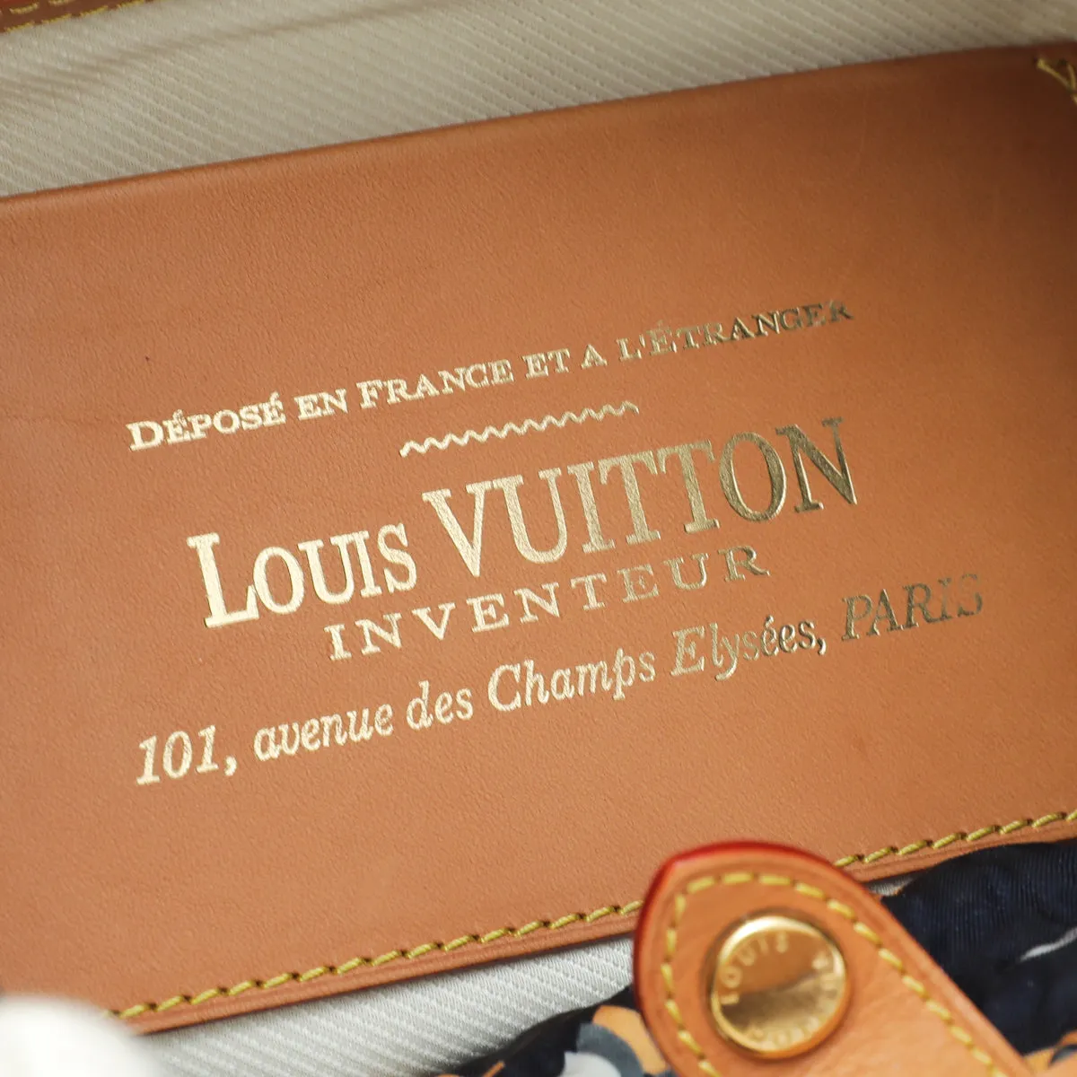 Bulles Louis Blue Navy Vuitton MM Monogram Premium customer care Bag Handcrafted