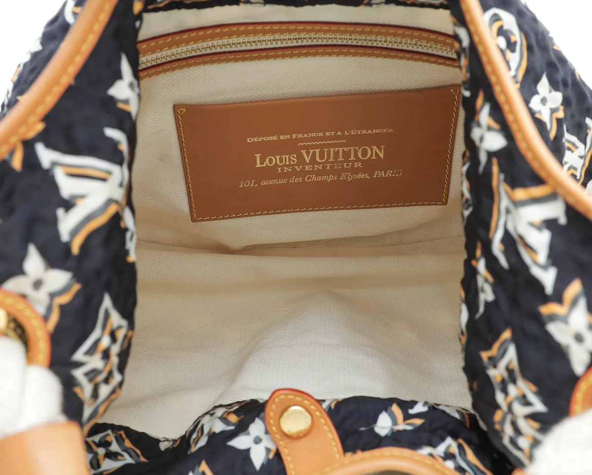 Bulles Louis Blue Navy Vuitton MM Monogram Premium customer care Bag Handcrafted
